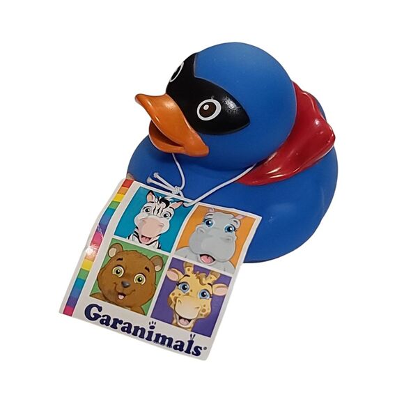 Garanimals Superhero Rubber Duck Bath Toy Blue Kids Collectible Fun Bathtime - Picture 3 of 3